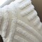 16" Handwoven Cotton Throw Pillow Cover with White Tufted Patterns and Tassel Corners
